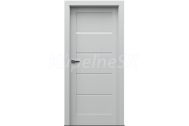 PORTA Doors SET Rámové dvere VERTE G.1 so sklom, 3D fólia Sivá + zárubeň