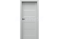 PORTA Doors SET Rámové dvere VERTE G.2 so sklom, 3D fólia Sivá + zárubeň