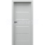 PORTA Doors SET Rámové dvere VERTE G.3 so sklom, 3D fólia Sivá + zárubeň