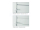 PORTA Doors SET Rámové dvere VERTE G.3 so sklom, 3D fólia Sivá + zárubeň