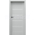PORTA Doors SET Rámové dvere VERTE G.4 so sklom, 3D fólia Sivá + zárubeň