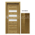 PORTA Doors SET Rámové dvere KONCEPT H3, sklo Matné, 3D fólia Agát Medový + zárubňa