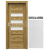 PORTA Doors SET Rámové dvere KONCEPT H3, sklo Matné, 3D fólia Borovica Andersen + zárubňa