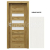 PORTA Doors SET Rámové dvere KONCEPT H3, sklo Matné, 3D fólia Wenge White + zárubňa