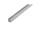 Mereo Spodná ALU lišta pre CK1060xH, vr. 2 ks krytiek, dĺžka 140 cm