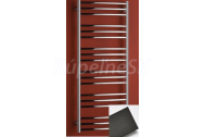 PMH Laveno kúpeľňový radiátor 1210/500 (v/š), oblý, 374 W, čierna štruktúra