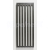 PMH Darius kúpeľňový designový radiátor 1200/600 (v/š), 512 W, čierna štruktúra
