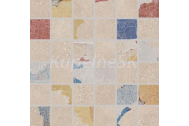 Rako BETONICO rektrifikovaná hladká matná mozaika 30x30 cm Viacfarebná