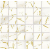 Rako CAVA rektrifikovaná hladká matná mozaika 30x30 cm Zlatá