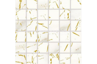 Rako CAVA rektrifikovaná hladká matná mozaika 30x30 cm Zlatá