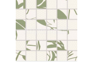 Rako LINT retrifikovaná hladká matná/lesklá mozaika 30x30 cm Zelená