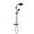 REA Bliss termostatický sprchový stĺp s hornou a ručnou dažďovou sprchou AntiCalc, Čierna
