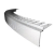 Celox Balkonový profil FLEXI tvarovací, AL-šedý, 45x80mm