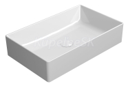 GSI KUBE X keramické umývadlo na dosku 60x37 cm, biela ExtraGlaze