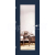 ERKADO SET Rámové dvere FRÉZIA 7 zrkadlové, CPL Laminátové Námornícka Modrá ST + zárubeň