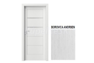 PORTA Doors SET Rámové dvere VERTE G.2 so sklom, 3D fólia Borovica Andersen + zárubeň