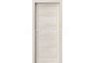 PORTA Doors SET Rámové dvere VERTE G.4 so sklom, 3D fólia Dub Škandinávsky + zárubeň