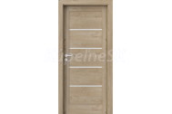 PORTA Doors SET Rámové dvere VERTE G.4 so sklom, 3D fólia Dub Klasický + zárubeň