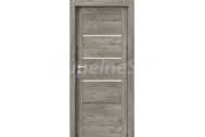 PORTA Doors SET Rámové dvere VERTE G.3 so sklom,3D fól Dub sibírsky + zárubeň