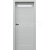 PORTA Doors SET Rámové dvere VERTE HOME D.1 so sklom, fólia Sivá + zárubeň