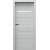 PORTA Doors SET Rámové dvere VERTE HOME H.1 so sklom, fólia Sivá + zárubeň