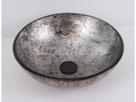 Hopa UTRECHT okrúhle sklenené umývadlo na dosku 42×13 cm