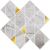 Cersanit Stone Hills mozaika 29,7x29,7 cm Šedá hladká