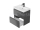 Cersanit Moduo Slim 60 umývadlová skrinka 59,5x37,5 cm 2 zásuvky Antracit S590-076-DSM