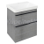 Sapho SITIA umývadlová skrinka 56,4x70x43,4cm, 2x zásuvka, dub strieborný