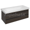 Sapho SITIA umývadlová skrinka 101,4x50x43,4cm, 2x zásuvka, borovica rustik