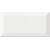 Cersanit Metro Style obklad 10x20 cm Biely štrúktúrovaný lesklý