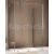 Ronal Amalia 1-diel posuvné dvere s pevnou stenou 120x200cm nika/kút skl.Číre pr.Chróm