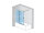 Ronal Cadura vaňová zástena 120x160cm otváranie pravé sklo Číre profil Čierny 1 vzpera