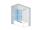 Ronal Cadura vaňová zástena 120x160cm otváranie ľavé sklo Číre profil Čierny 1 vzpera