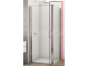 Ronal DIVERA bočná stena pre sprchové dvere 80x200cm sklo Číre profil Chróm