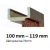 INTENSO Regulovaná zárubeň fólia Intenso Grain, pre hrúbku steny 100-119mm