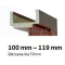 INTENSO Regulovaná zárubeň fólia Intenso Grain, pre hrúbku steny 100-119mm iba do akc.setu