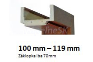INTENSO Regulovaná zárubeň fólia Intenso Grain, pre hrúbku steny 100-119mm iba do akc.setu