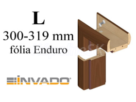 INVADO obložková nastaviteľná zárubňa, pre hrúbku steny L 300-319 mm, fólia Enduro