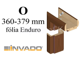 INVADO obložková nastaviteľná zárubňa, pre hrúbku steny O 360-379 mm, fólia Enduro