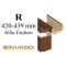 INVADO obložková nastaviteľná zárubňa, pre hrúbku steny R 420-439 mm, fólia Enduro