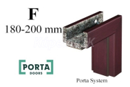 Porta SYSTEM oblož.zárubňa,fólia PortaPerfect 3D,hrúbka steny F 180-200mm iba do akc.setu