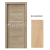 PORTA Doors SET Rámové dvere VERTE G.2 so sklom, 3D fólia Buk škandinávsky + zárubeň