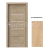 PORTA Doors SET Rámové dvere VERTE G.3 so sklom,3D fól Buk škandinávsky + zárubeň