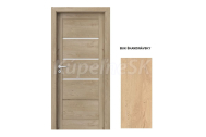 PORTA Doors SET Rámové dvere VERTE G.3 so sklom,3D fól Buk škandinávsky + zárubeň