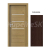 PORTA Doors SET Rámové dvere VERTE G.3 so sklom,3D fól Dub Hawana + zárubeň