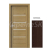 PORTA Doors SET Rámové dvere VERTE G.4 so sklom, 3D fólia Dub Hawana + zárubeň