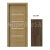 PORTA Doors SET Rámové dvere VERTE G.4 so sklom, 3D fólia Dub južný + zárubeň