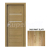 PORTA Doors SET Rámové dvere VERTE G.2 so sklom, 3D fólia Dub Craft zlatý + zárubeň