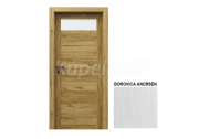 PORTA Doors SET Rámové dvere VERTE HOME C.1 so sklom, 3D fólia Borovica andersen + zárubeň